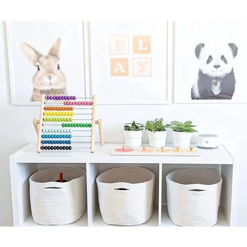 Natural Water Hyacinth Storage Baskets  handmade